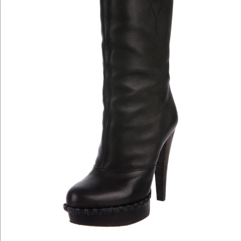 Black Saint Laurent boots 38